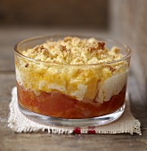 Tomato and Fromage frais savoury crumble