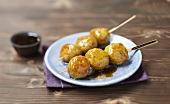 Chicken yakitori meatballs