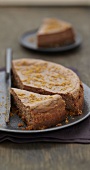 Speculos gingerbread biscuit,chocolate and hazelnut cheesecake