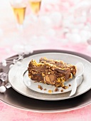 Cereal and chocolate crisp Mille-feuille