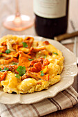 Omelette with chanterelles