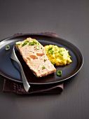 Cold salmon with mayonnaise