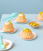 Mini exotic fruit chiffon cakes