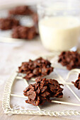Chocolate cornfalke cookies