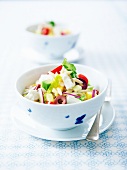 Riso, feta and Greek-style spring vegetable salad