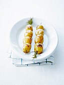 Potato rosemary brochettes