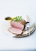 Veal roast with herbs