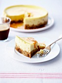 Cheesecake with maple syrup