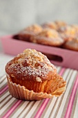 Almond and sugar drop muffins