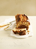 Chocolate-vanilla marbled cake