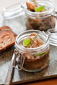 Potted smoked herrings