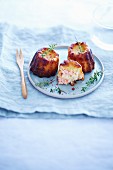 Salmon and thyme savoury Cannelés