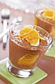 Chocolate and orange mousse