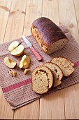 Rolled apple brioche loaf