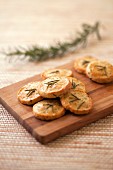 Parmesan and rosemary crackers
