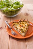 Chou pointu,carrot and diced bacon quiche