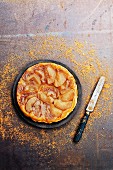 Speculos ginger biscuit and apple tatin tart