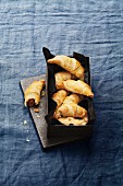 Minis croissants with Speculos ginger biscuit paste filling