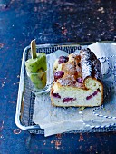 Revisited cherry cheesecake,kiwi-lime ice cream bar