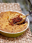 Parmentier (French potato bake) with Bali-style duck