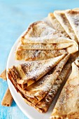 Crêpes sprinkled with ground Gavottes