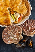Scallop fish pie