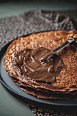 Crêpes with chocolate spread