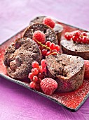 Oreo and raspberry muffins