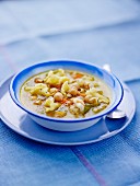 Pasta and chickpea soup