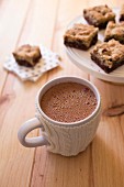 Cup of hot chocolate with Brookies