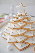 Shortbread Christmas tree with icing