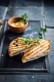 Chicory-ham toasted sandwich