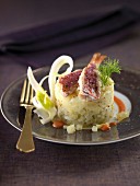 Red mullet and fennel individual Parmentier