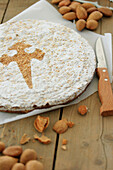 Tarta de Santiago (almond cake, Spain)