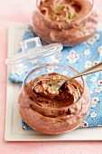 Chocolate mousse with lime zest