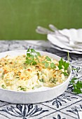 Fish pie with parsley