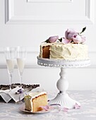 Wedding cake with white chocolate icing