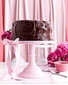 Layer cake with chocolate