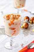 Orange, fromage blanc delight sprinkled with Speculos crumbs