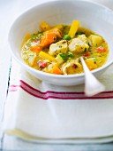 Coley and vegetable curry