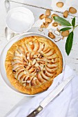 Traditional apple-almond pie