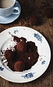 Chocolate and tea truffles