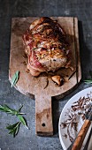 Arrosto di maiale e pancetta, pork filet mignon with pancetta