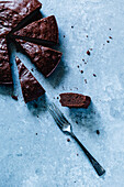 Gluten-free chocolate cake with almond butter