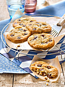Maizena-Cookies mit dreierlei Schokolade