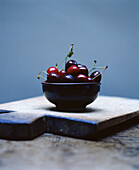 Cherries in bowls