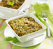 Lasagne mit Basilikumpesto