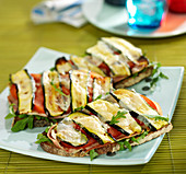 Italian open sandwiches