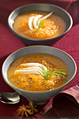 Carrot-fennel creamed soup