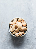 Cashew nuts in a bowl
